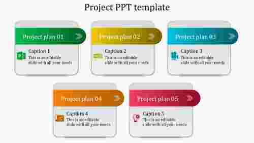 project ppt template-project ppt template-5-multicolor